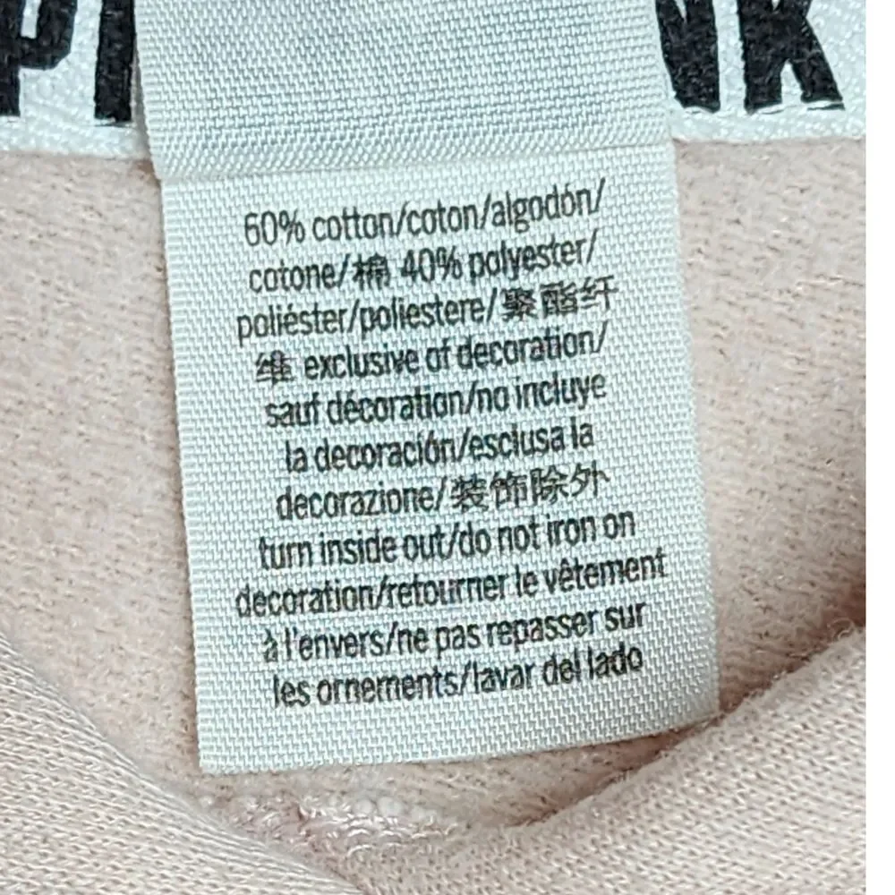 Pink by VS Hooded Pullover Sweater size XS Light‎ Pink
